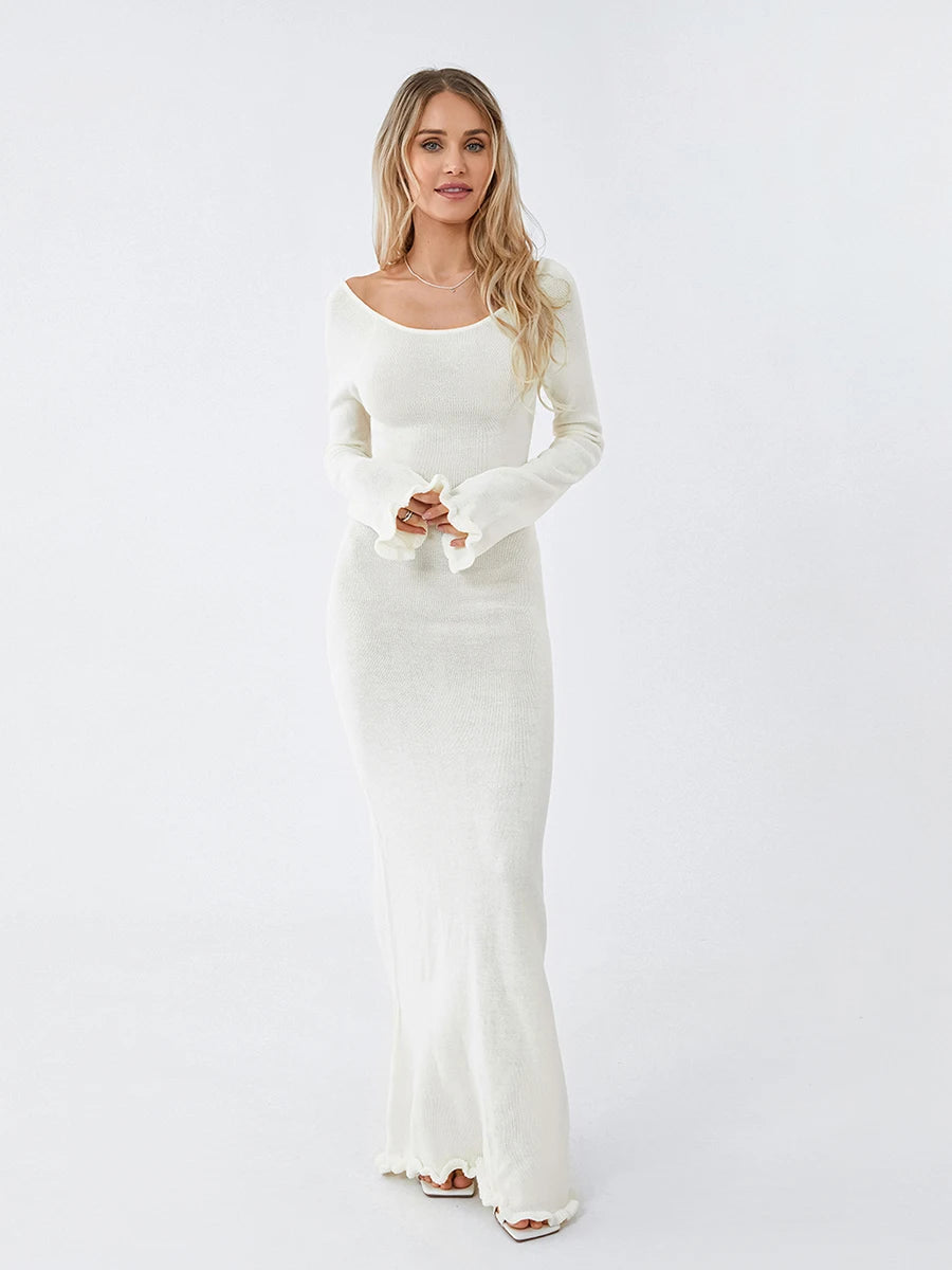 Backless Long Dress - Maxi