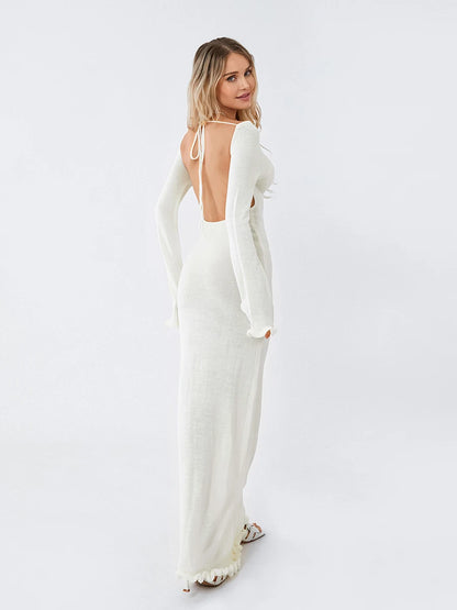 Backless Long Dress - Maxi
