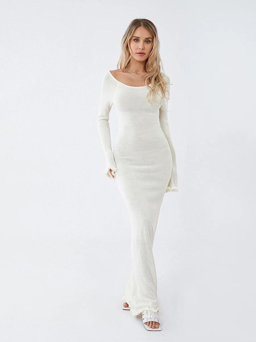 Backless Long Dress - Maxi